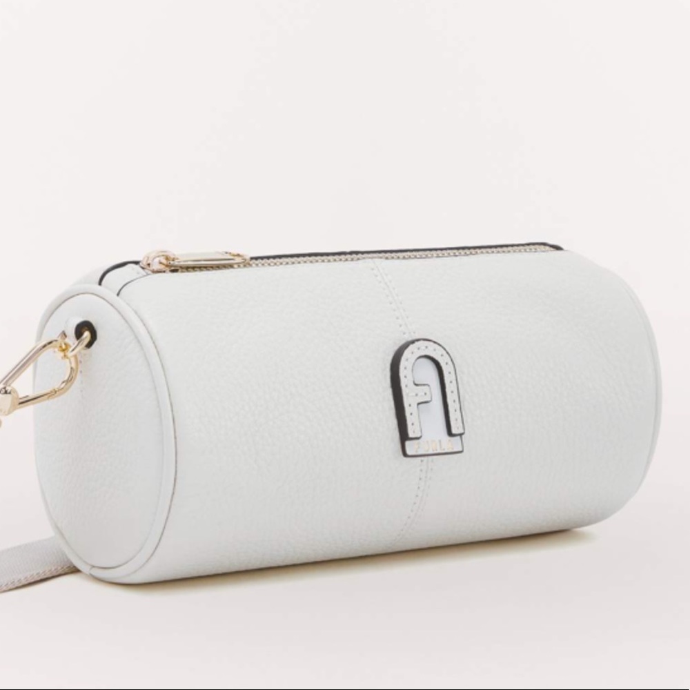 FURLA DAFNE CROSSBODY MINI TALCO leather Crossbody new Replaced guitar strap